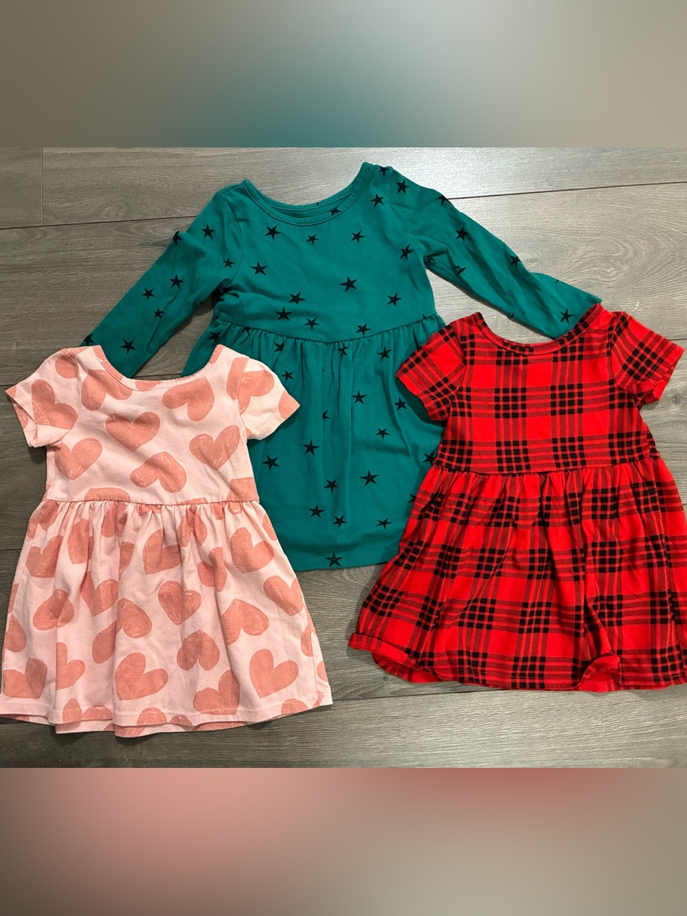 Three Cat & Jack Dress set